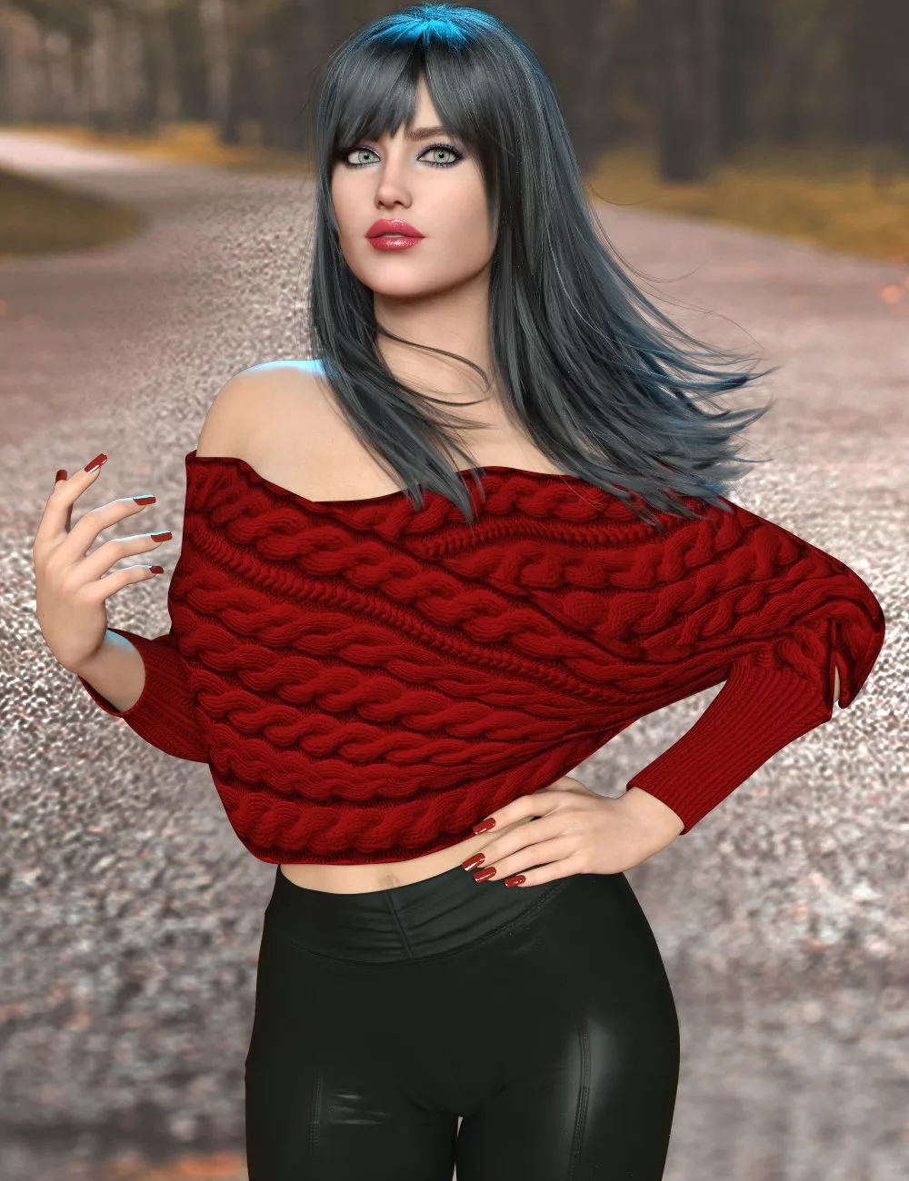 dForce X Fashion Fall Outfit for Genesis 9