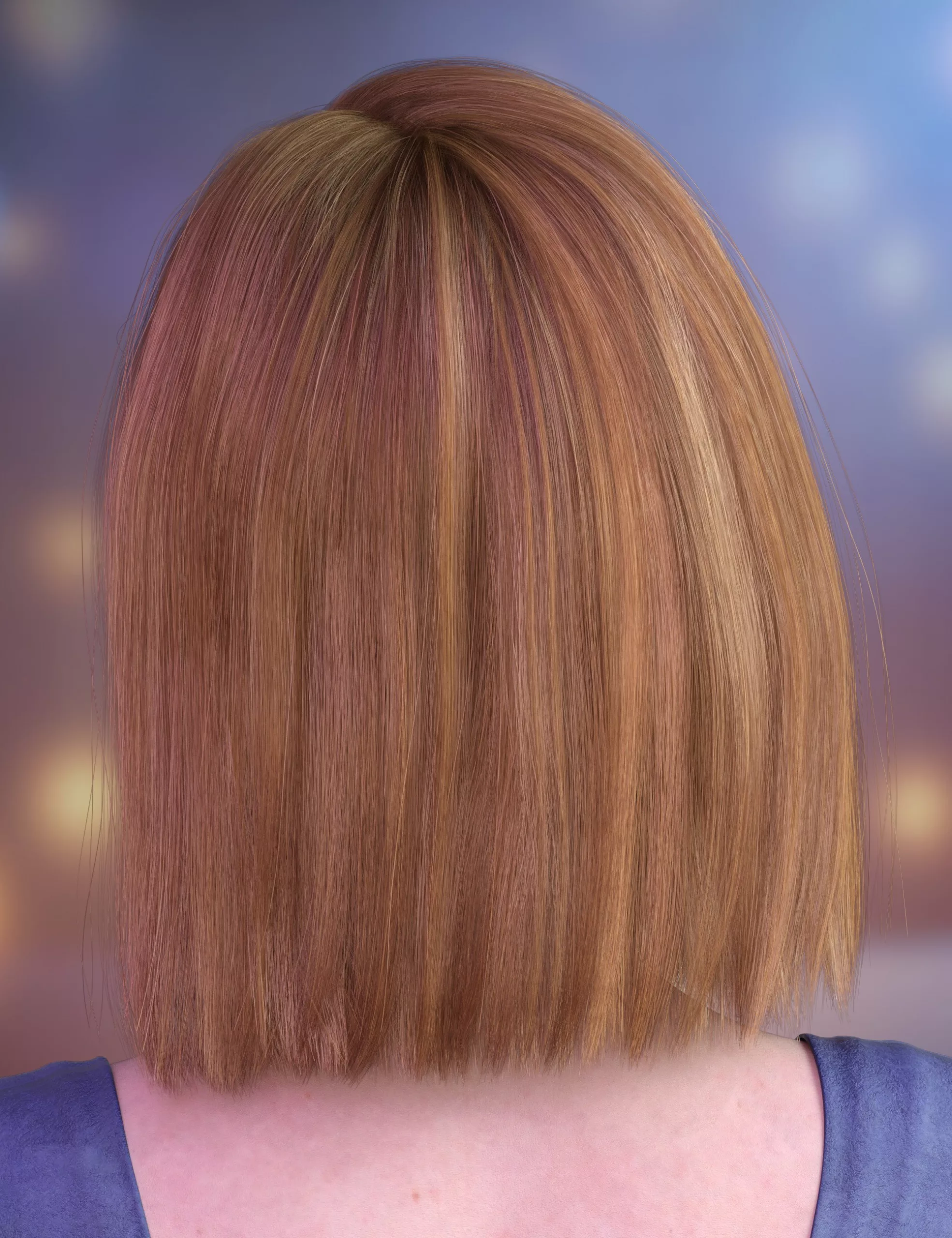 ALO Elara Hair and Hair Clips for Genesis 9, 8, and 8.1 Female