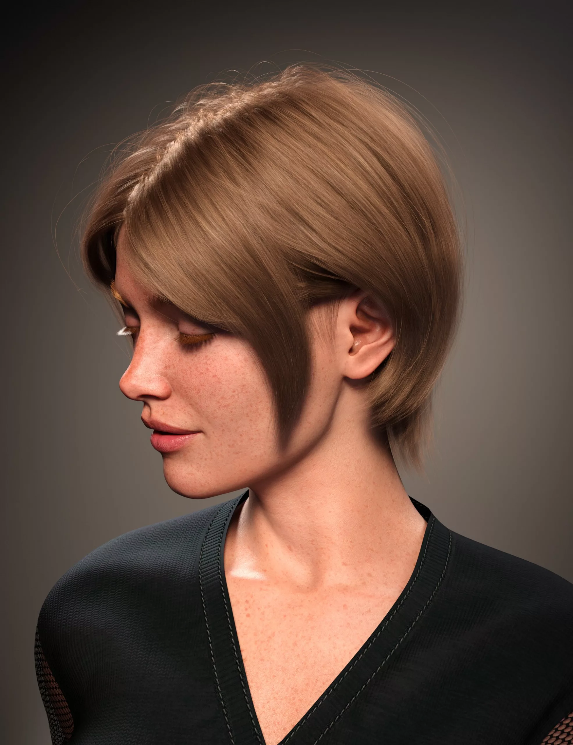 FE Short Cropped Hair for Genesis 9