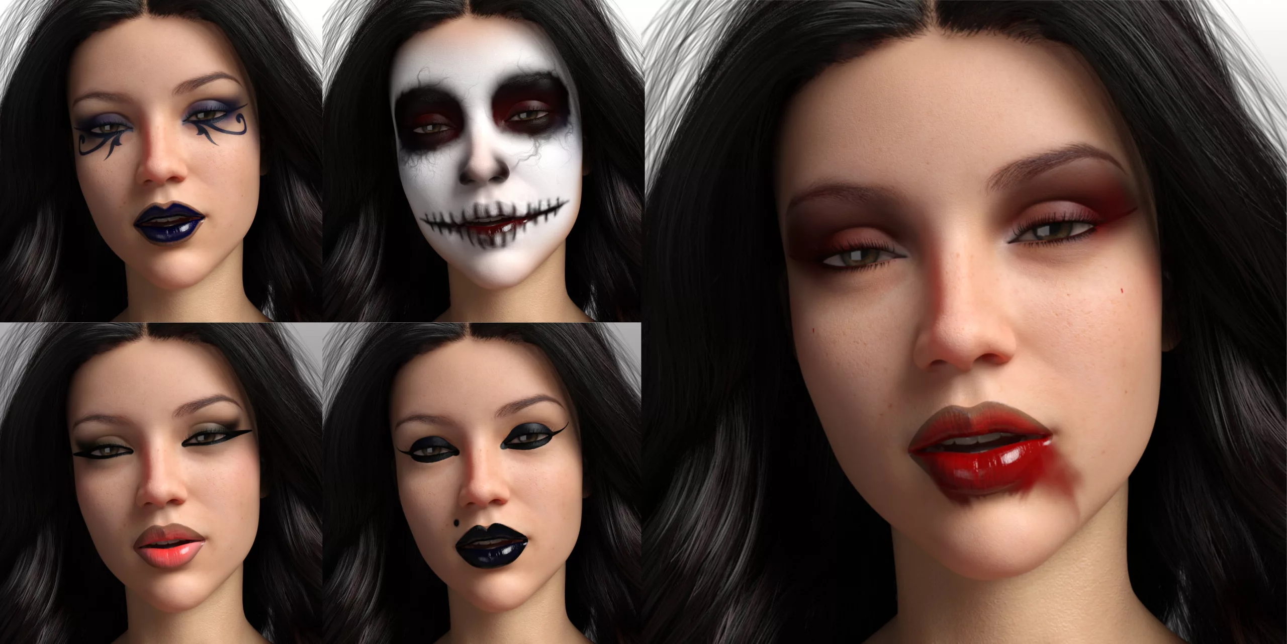FG Goth Style Outfit for Genesis 8 Female