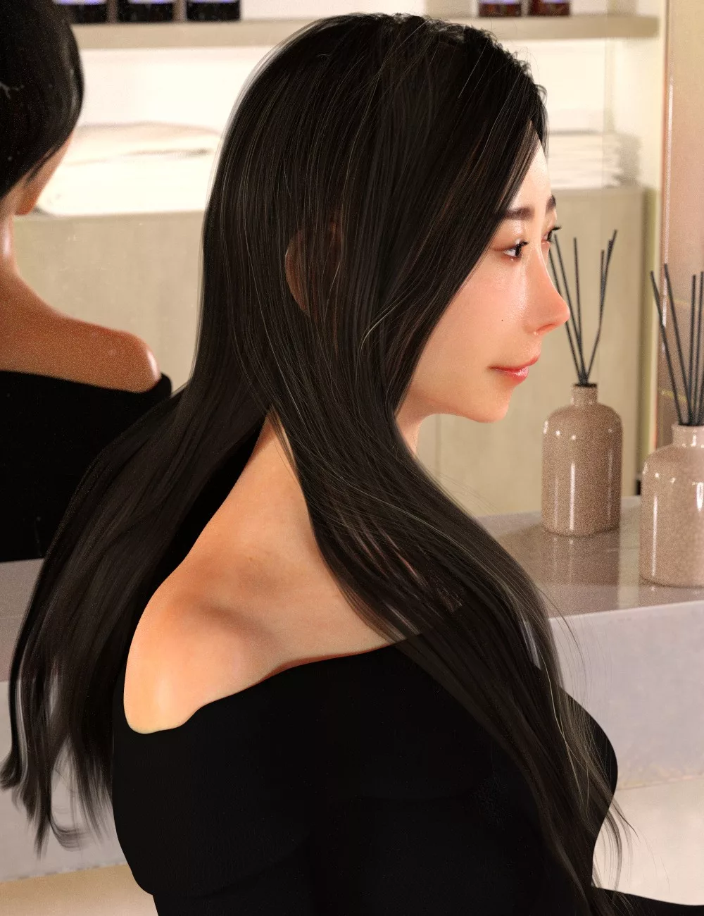 KFE Yuzuha Hair for Genesis 9