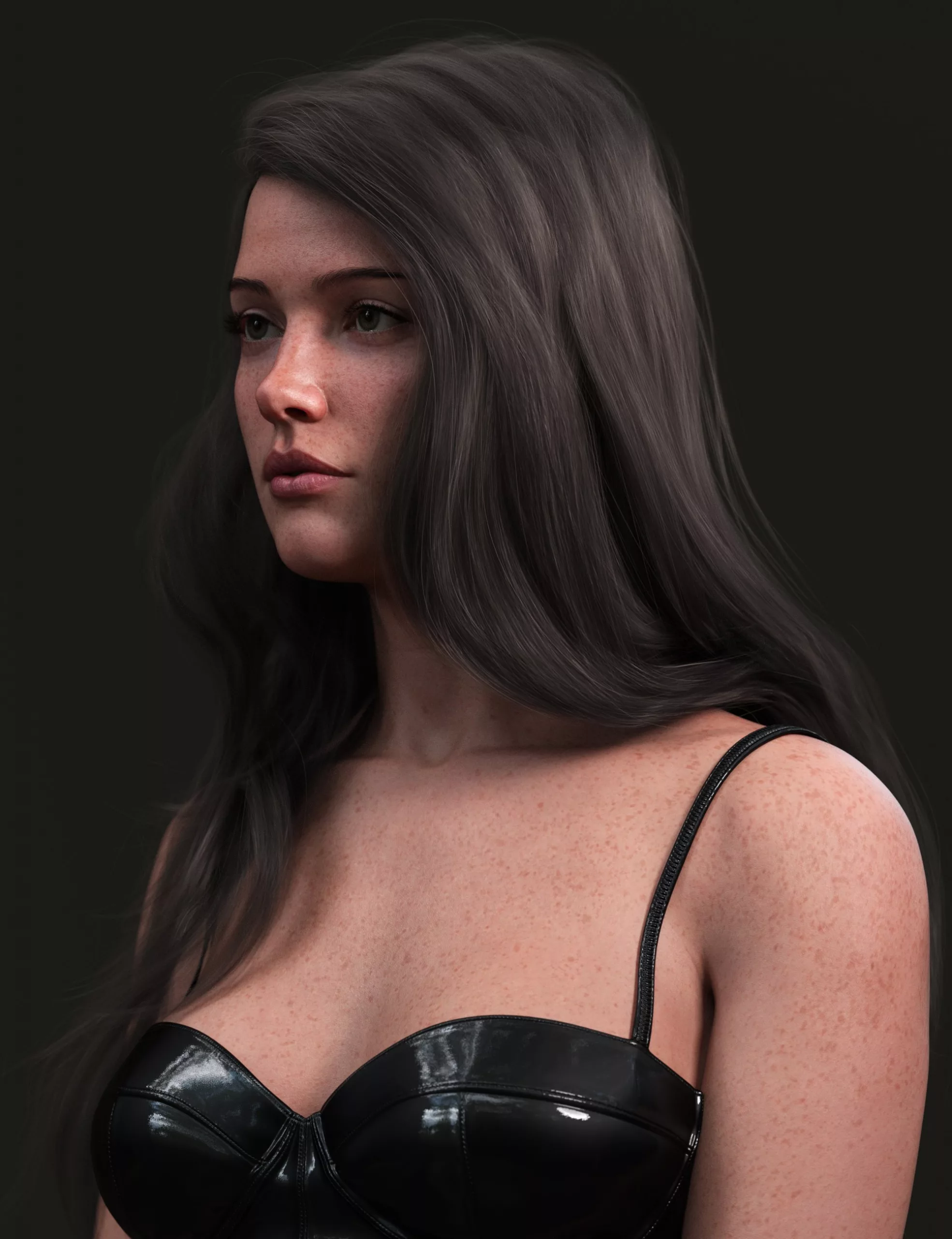 Messy Glamorous Style Hair for Genesis 9