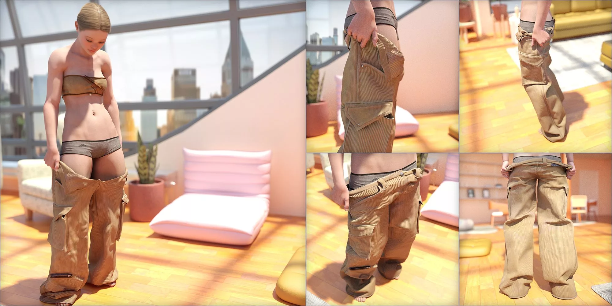 Metro Style Poses with matching Clothing Morphs for Genesis 8 and 8.1