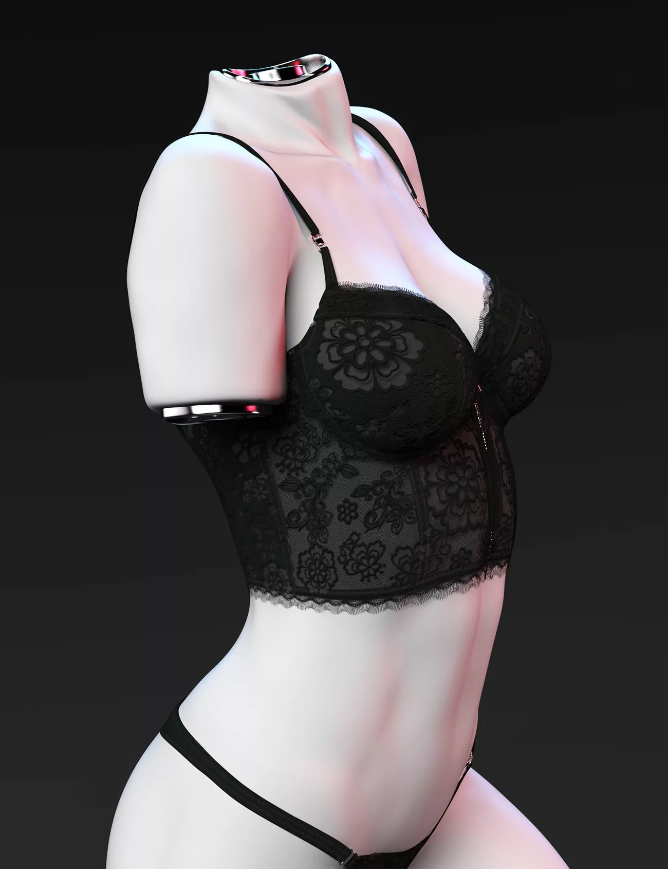 X-Fashion Charming Lace Lingerie for Genesis 9