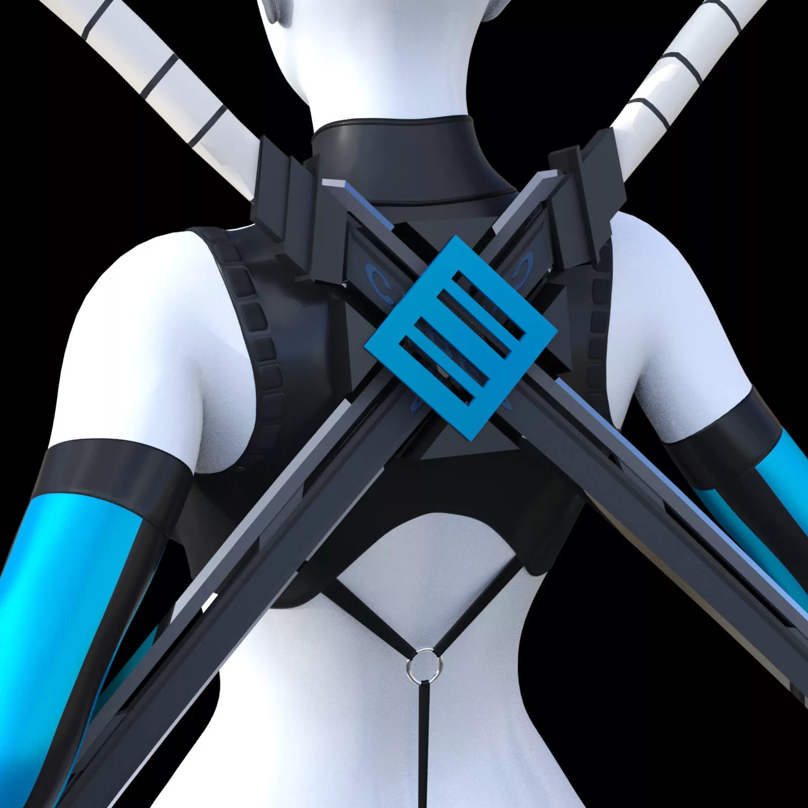 Cyber Warrior Suit for Genesis 8 Female & G9