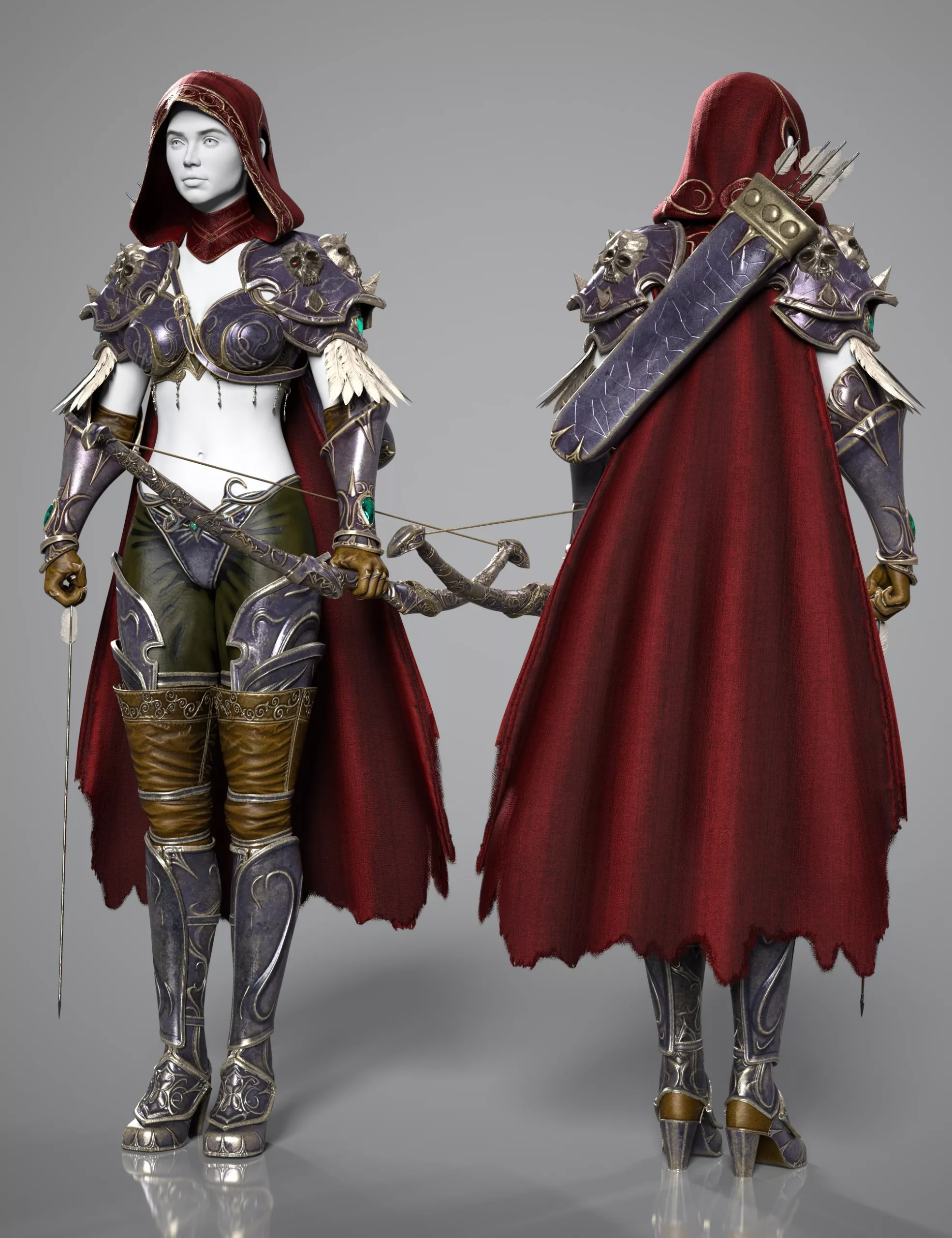 dForce Chaosrunner Outfit for Genesis 9