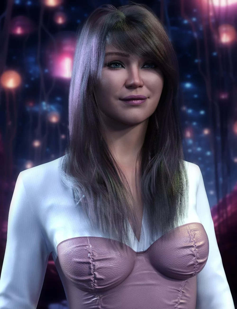 dForce Silvannah Hair for Genesis 9