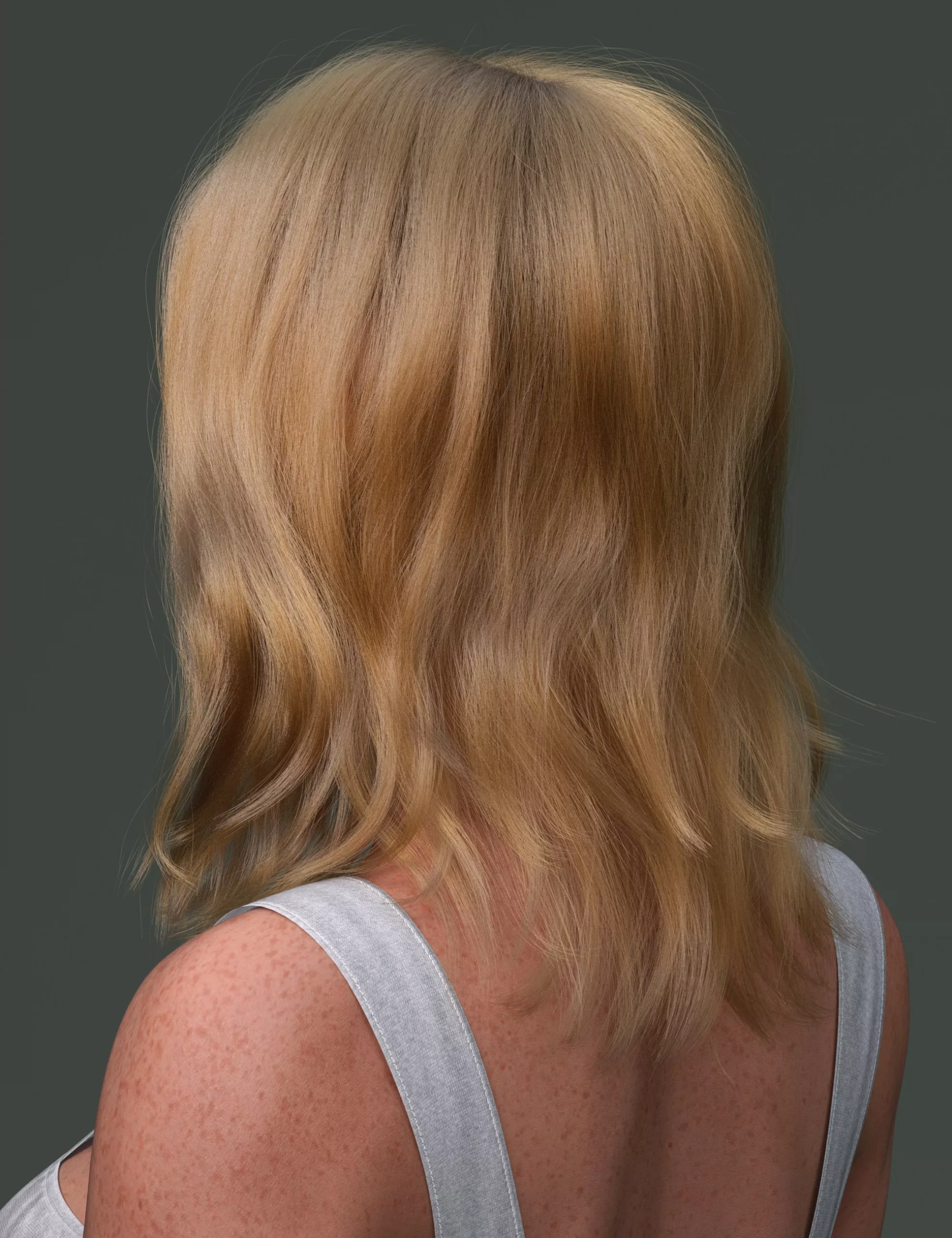 dForce Strand-Based Summer Style Wavy Long Bob Hair for Genesis 9