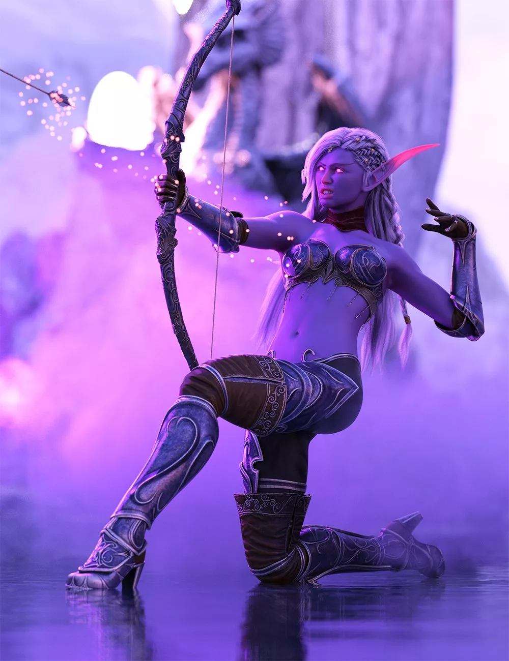 Drow Elf Archer Hierarchical Poses for Lianna 9