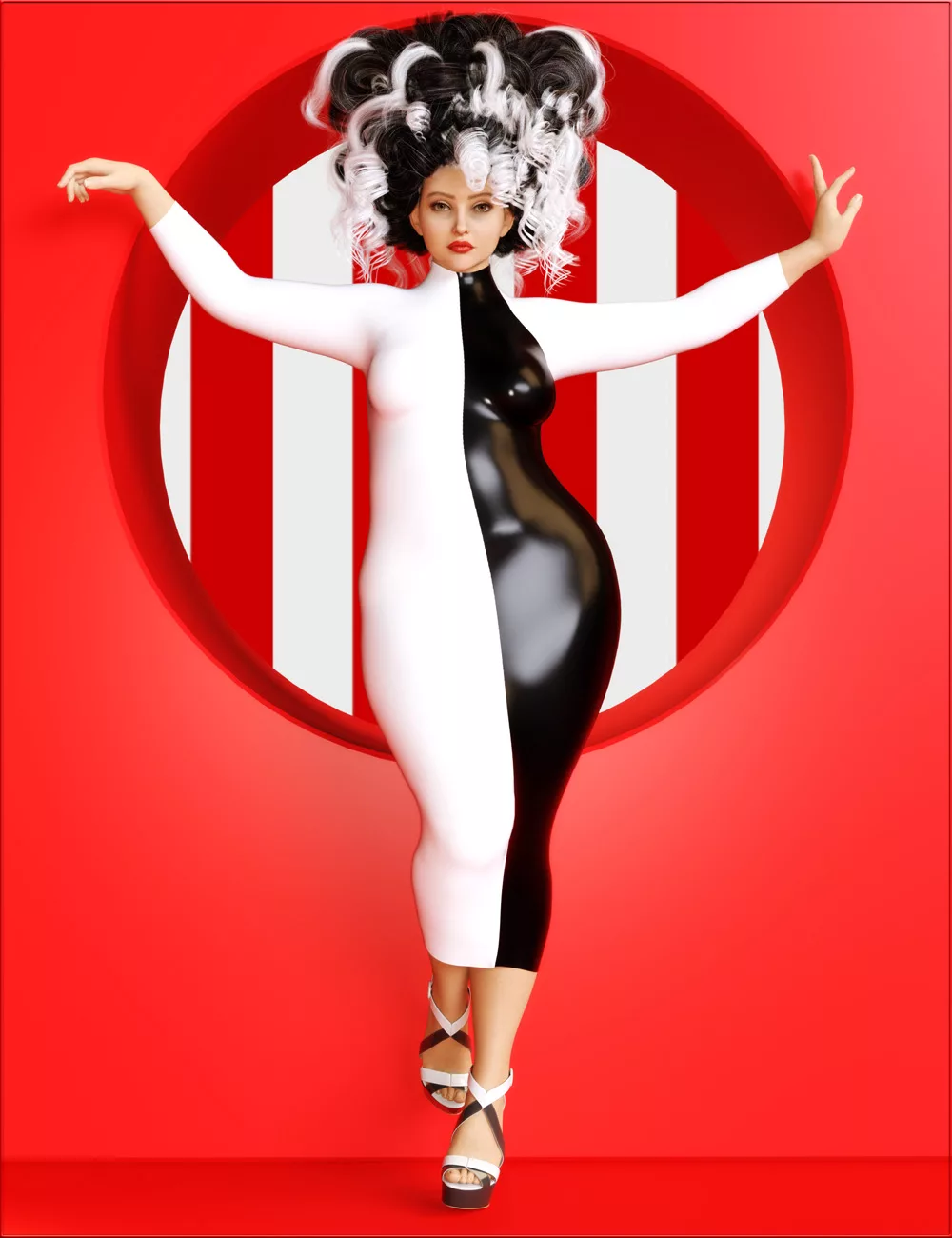 dForce VYK Show Stealer Dress for Genesis 9