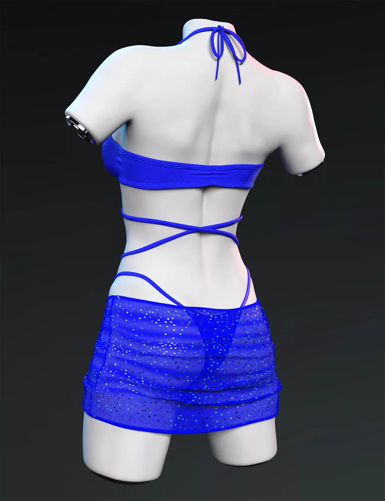 X-Fashion Criss Cross Swimsuit for Genesis 9
