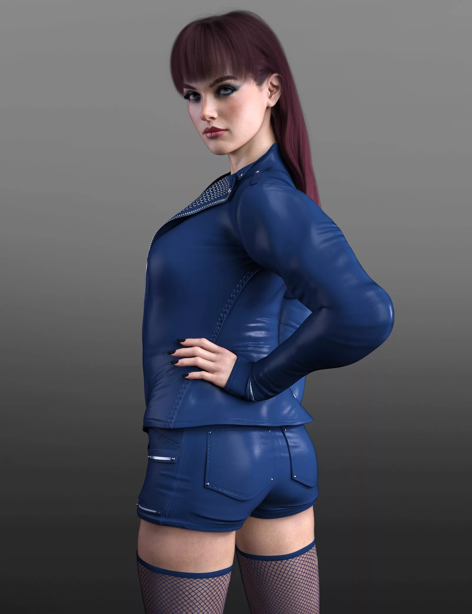 X-Fashion Punk Leather Outfit Genesis 9