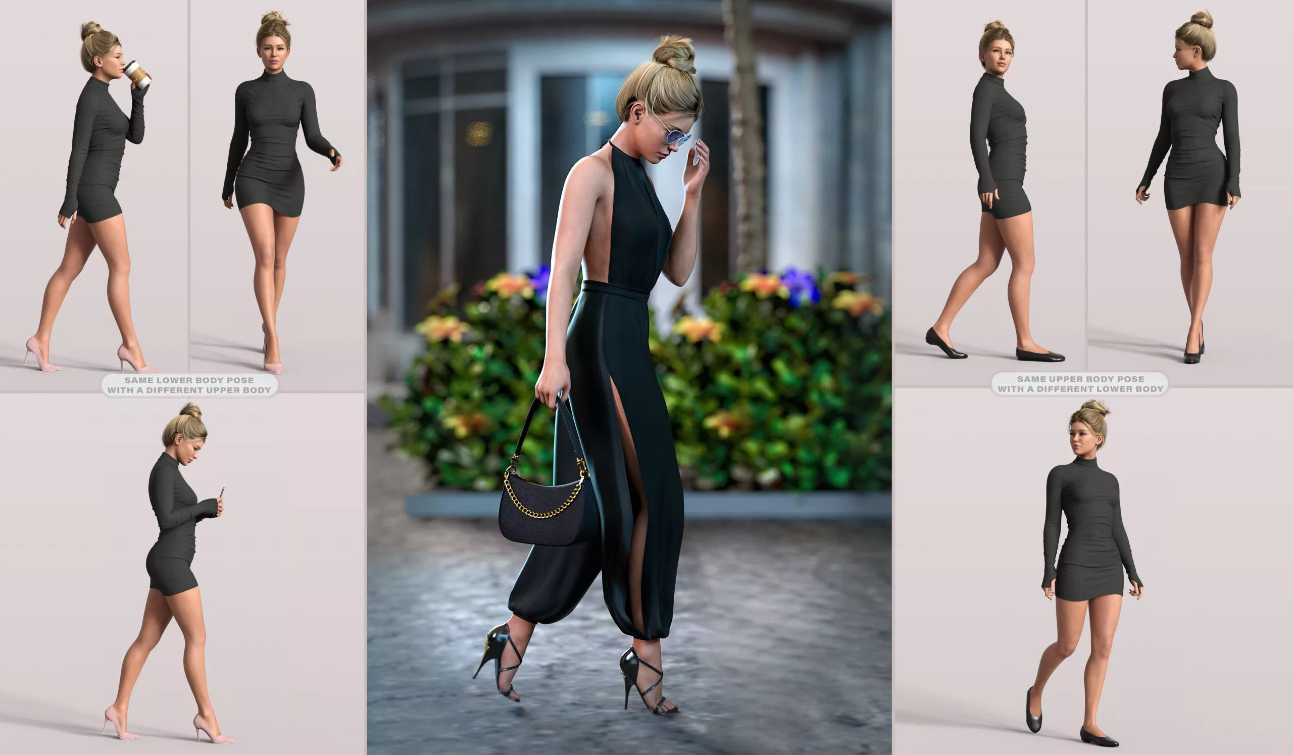 Z Essential Everyday Walking Pose Mega Set For Genesis 9 and 8 Female