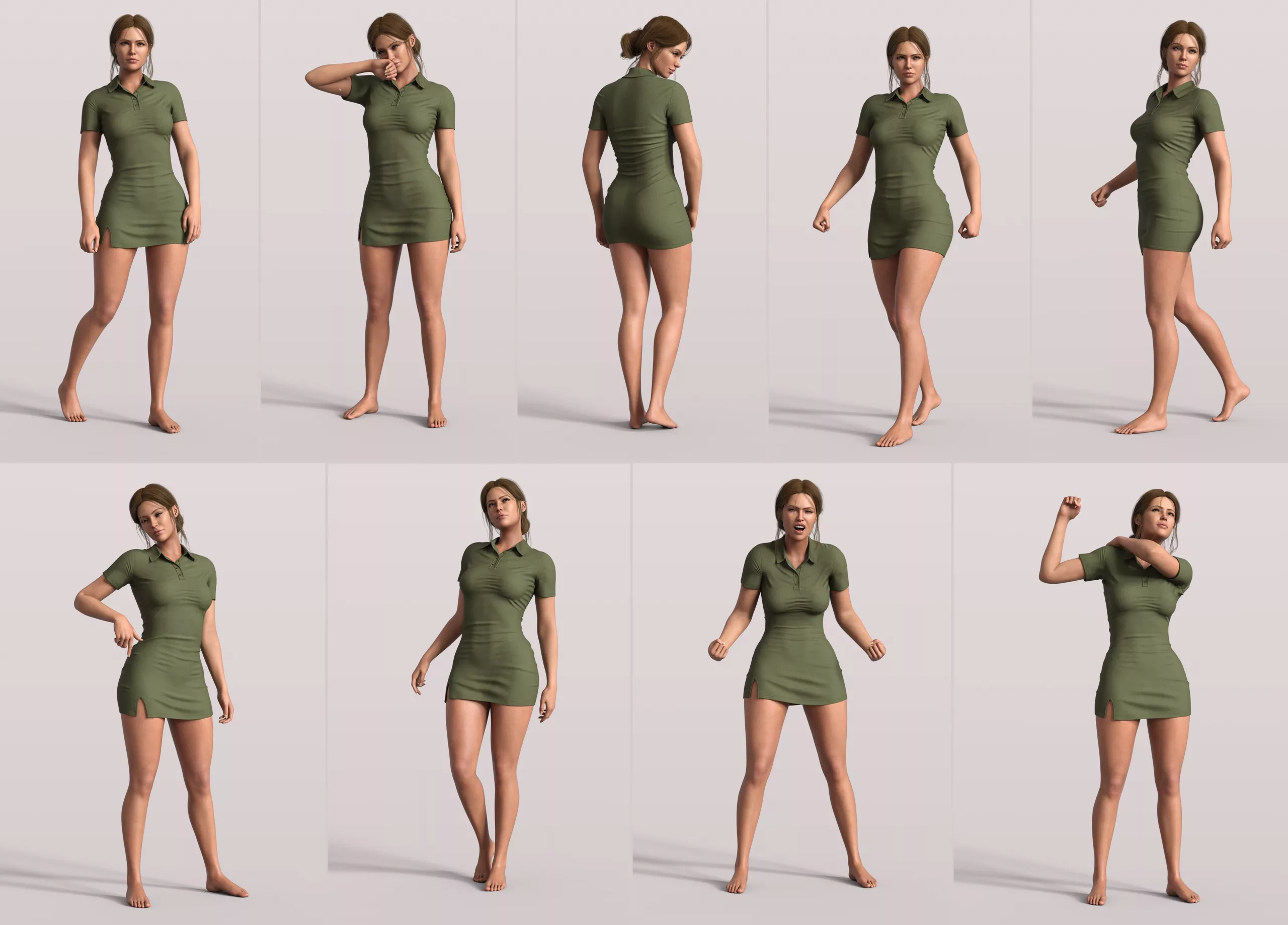 Z Versatile Standing Pose Mega Set for Genesis 9 and 8 Female