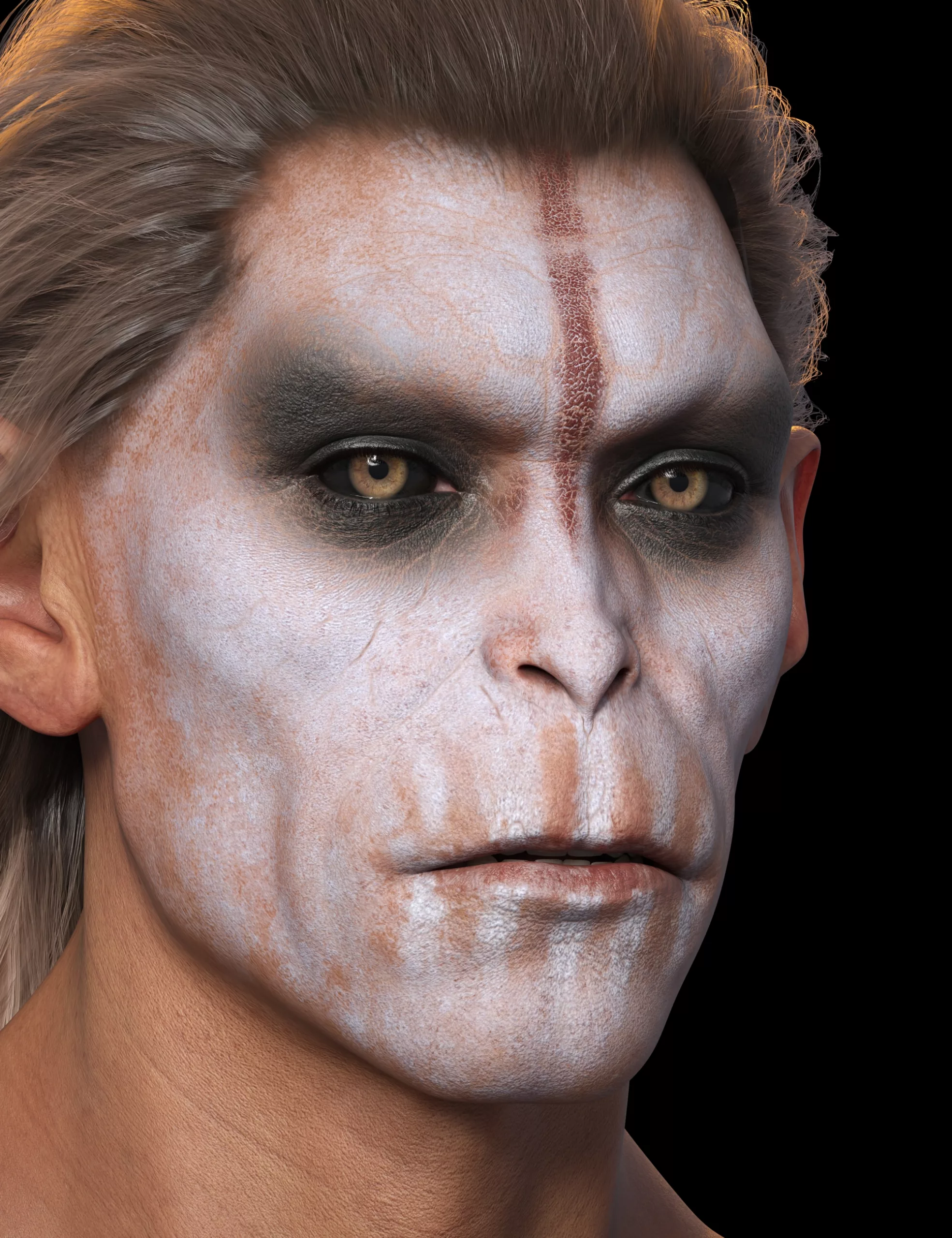 Makeup System - Painted Warrior LIE Makeup for Genesis 9