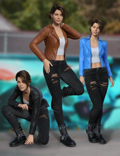 coolgirlleatheroutfitforgenesis981and8female00maindaz3d