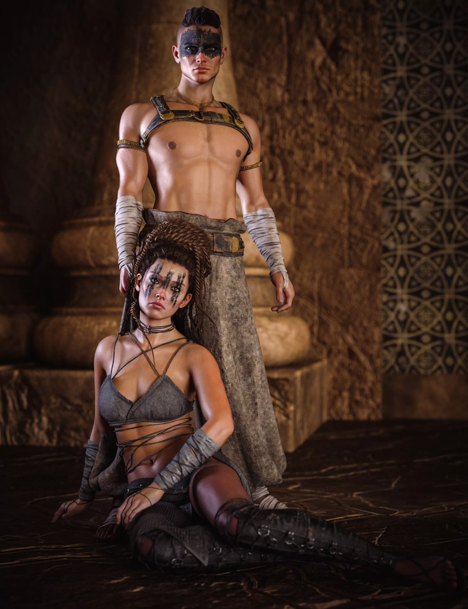 dForce CB Aidah Clothing Set For Genesis 9