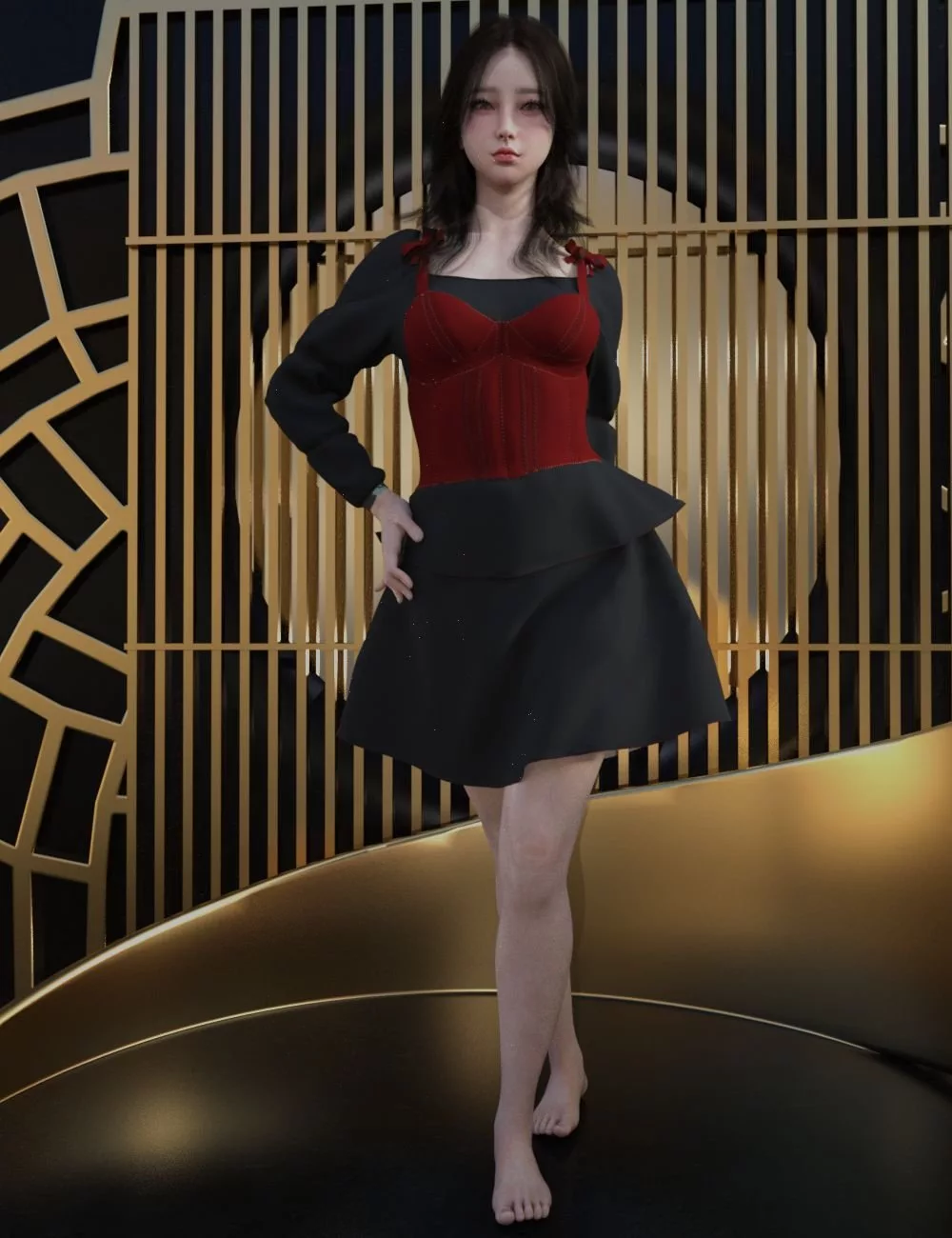 dForce EG Multi-style Skirt Set for Genesis 9