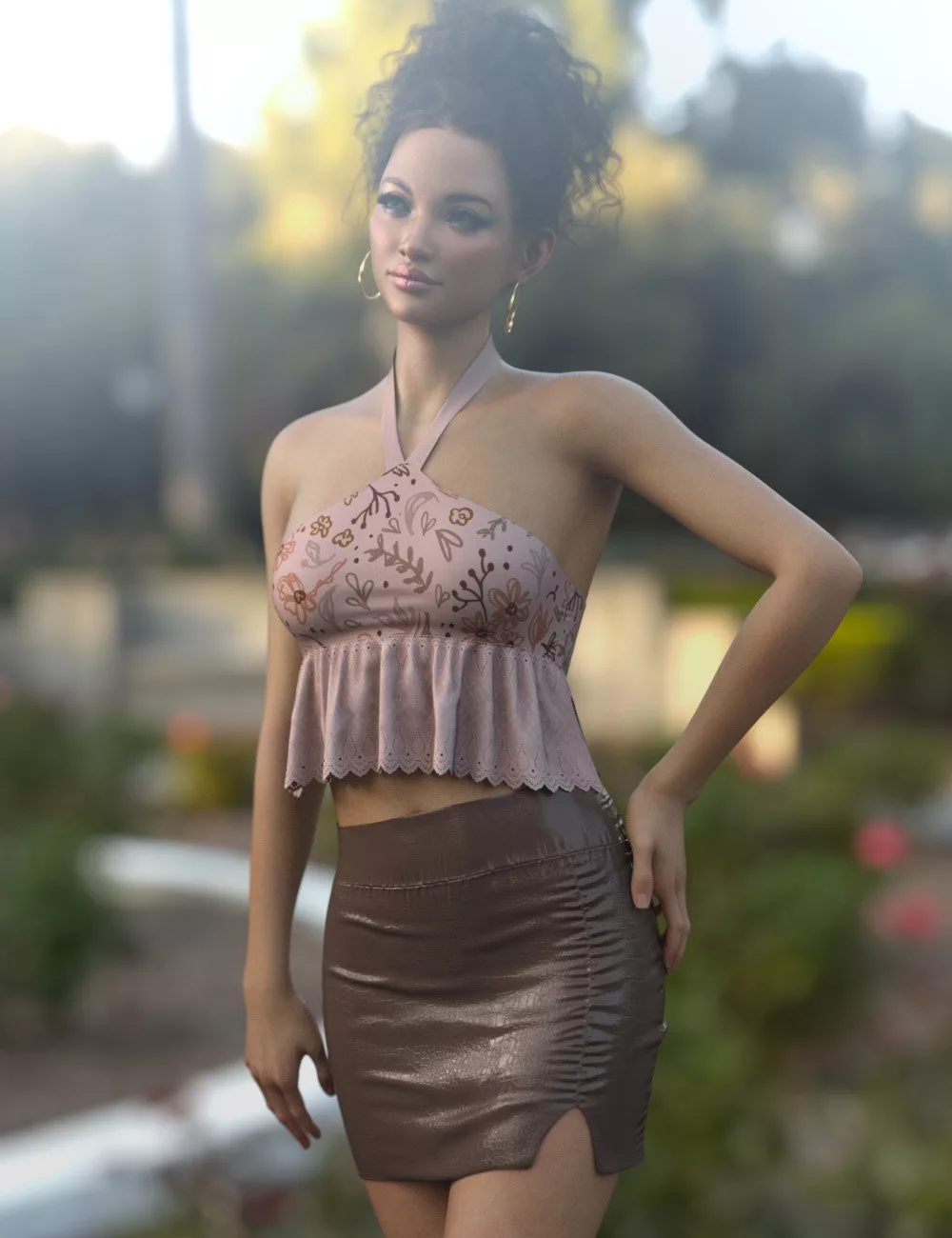 dForce Gypsy Lace Halter II for Genesis 9