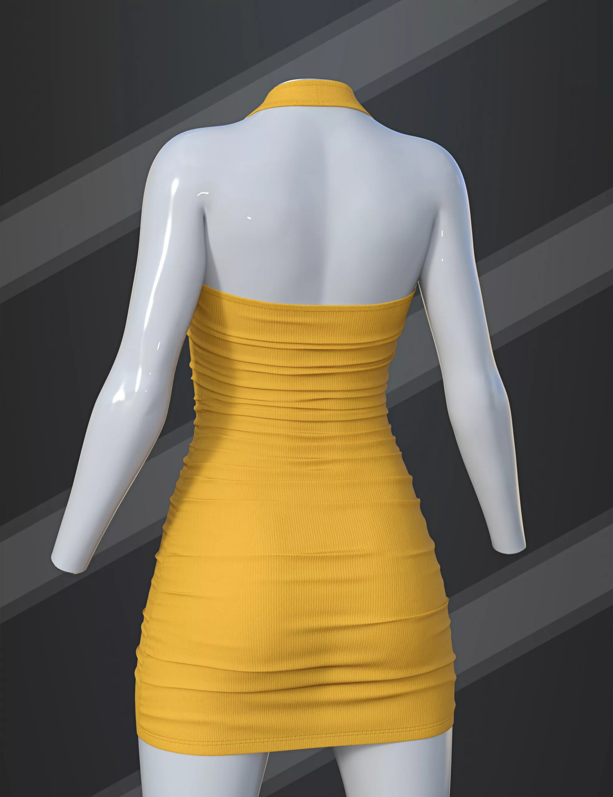 dForce SU Halter Dress for Genesis 9, 8.1, and 8 Female