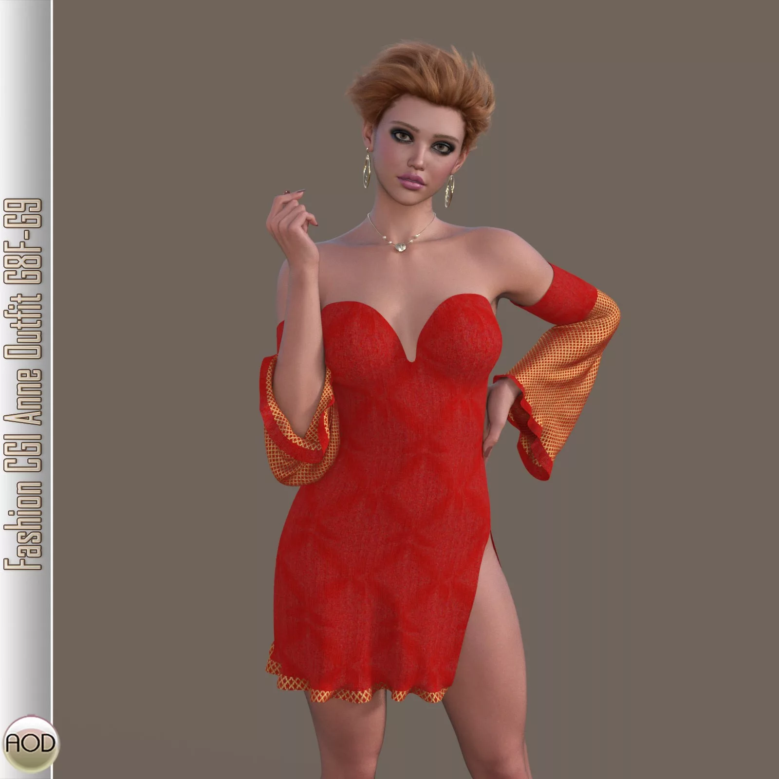 Fashion CGI Anne Outfit G8F-G9