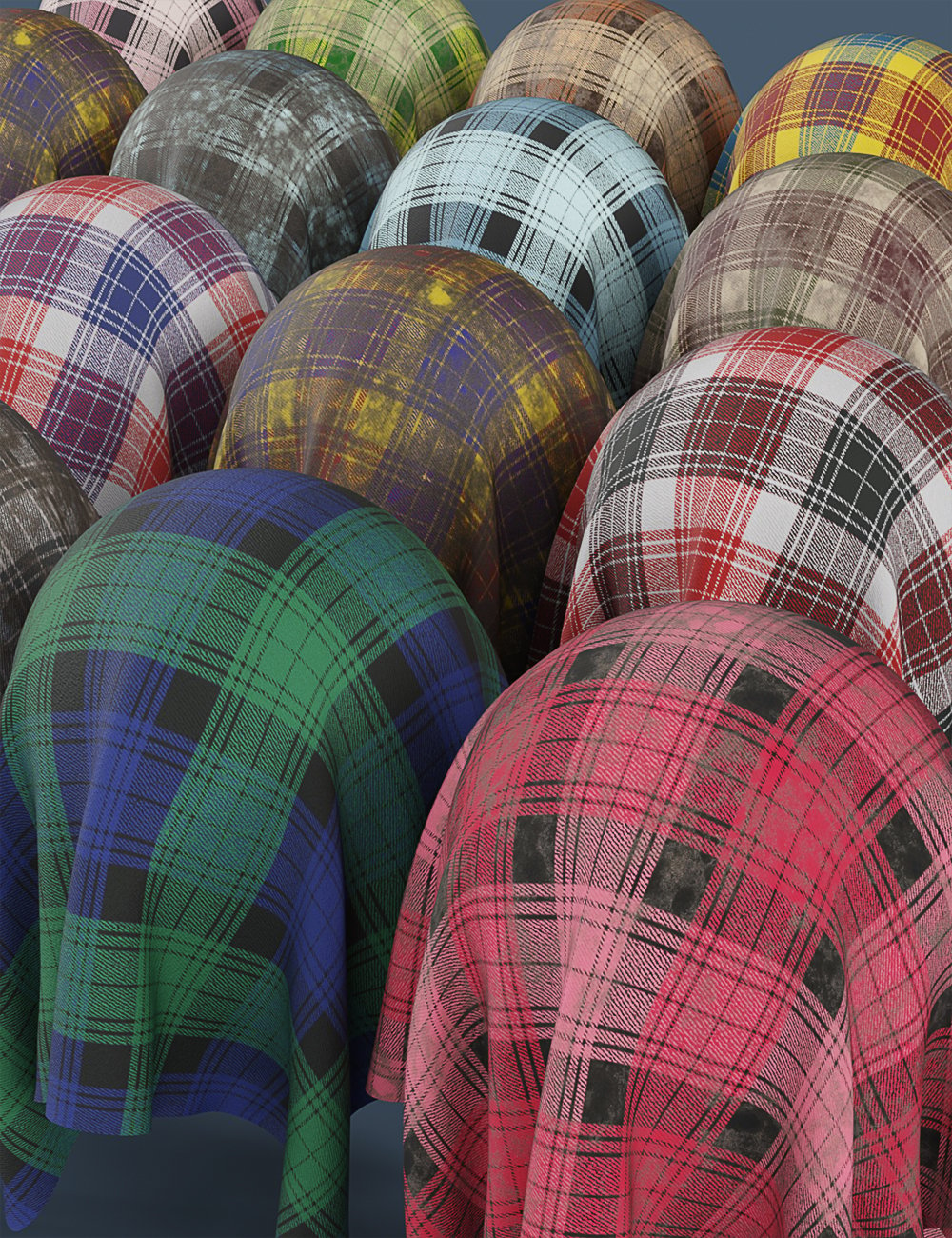 DD PBR Tartan Wool Shaders for Iray