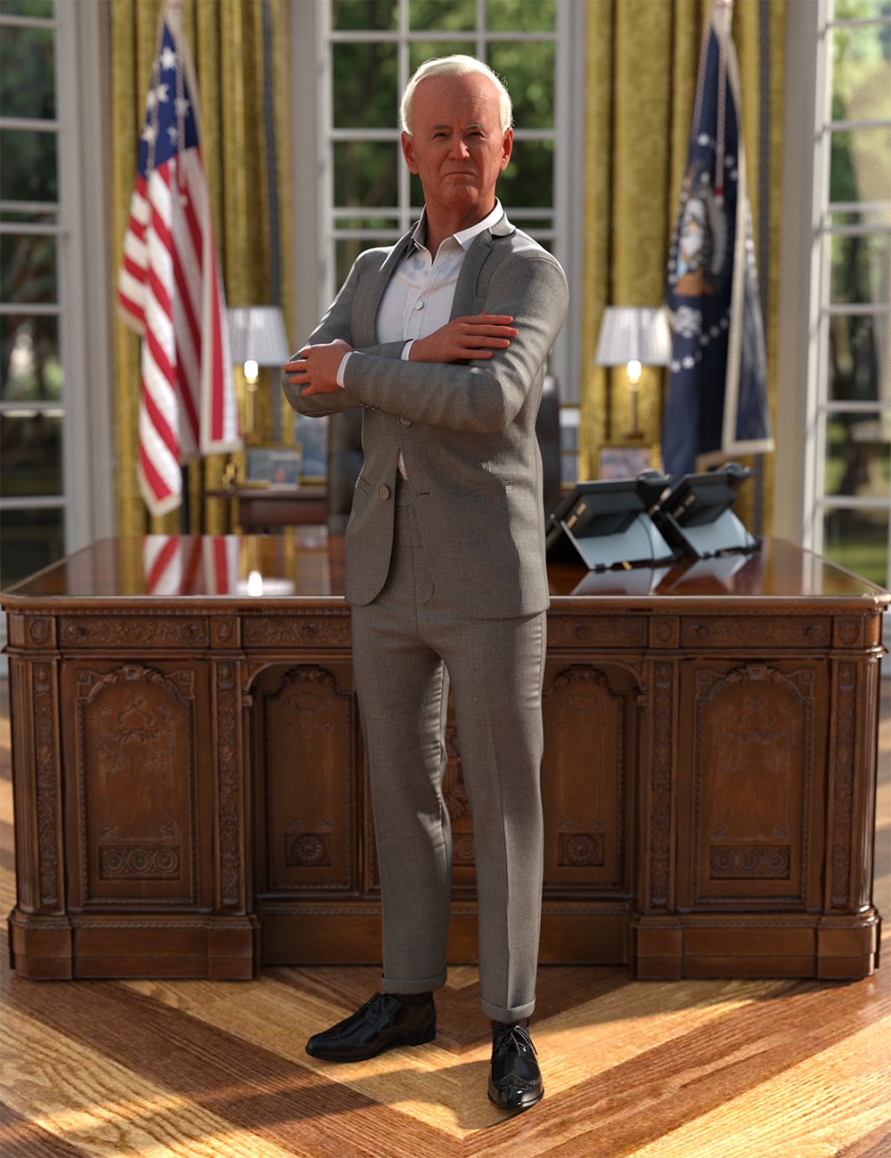 Commander in Chief Poses for Genesis 9 Base and XI Presidential Office Commander in Chief Poses for Genesis 9 Base and XI Presidential Office