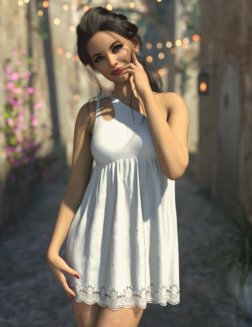 dForce Destination Crete Dress for Genesis 9 dForce Destination Crete Dress for Genesis 9