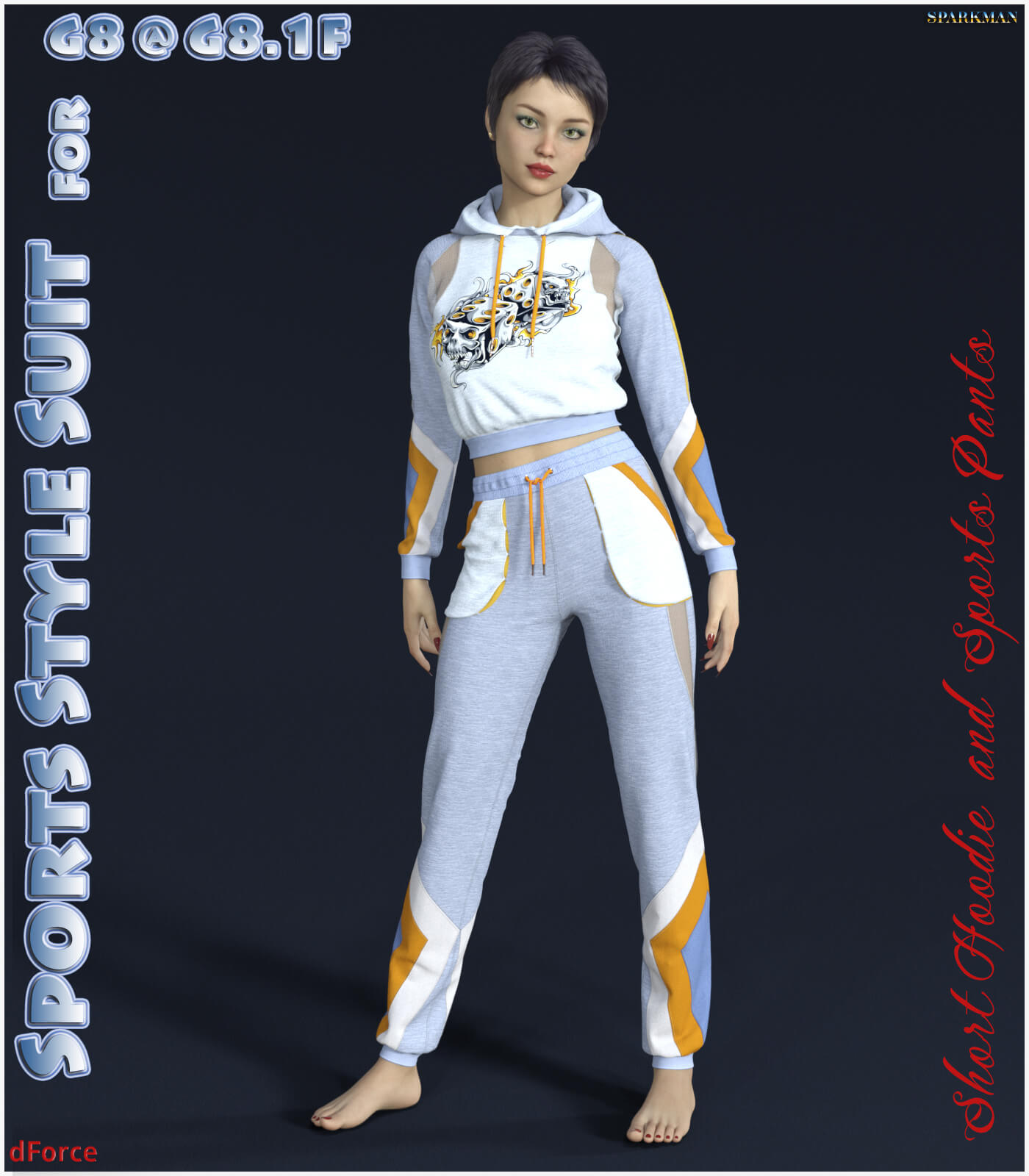 dForce G8 Sports Style Suit for G8F @ G8.1F dForce G8 Sports Style Suit for G8F @ G8.1F