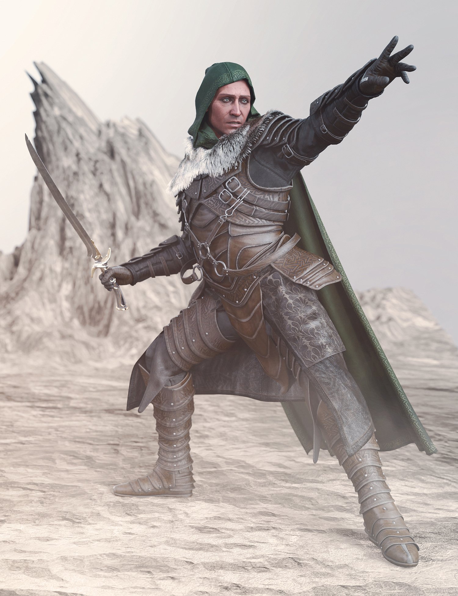 dForce Dark Swift Warrior for Genesis 9