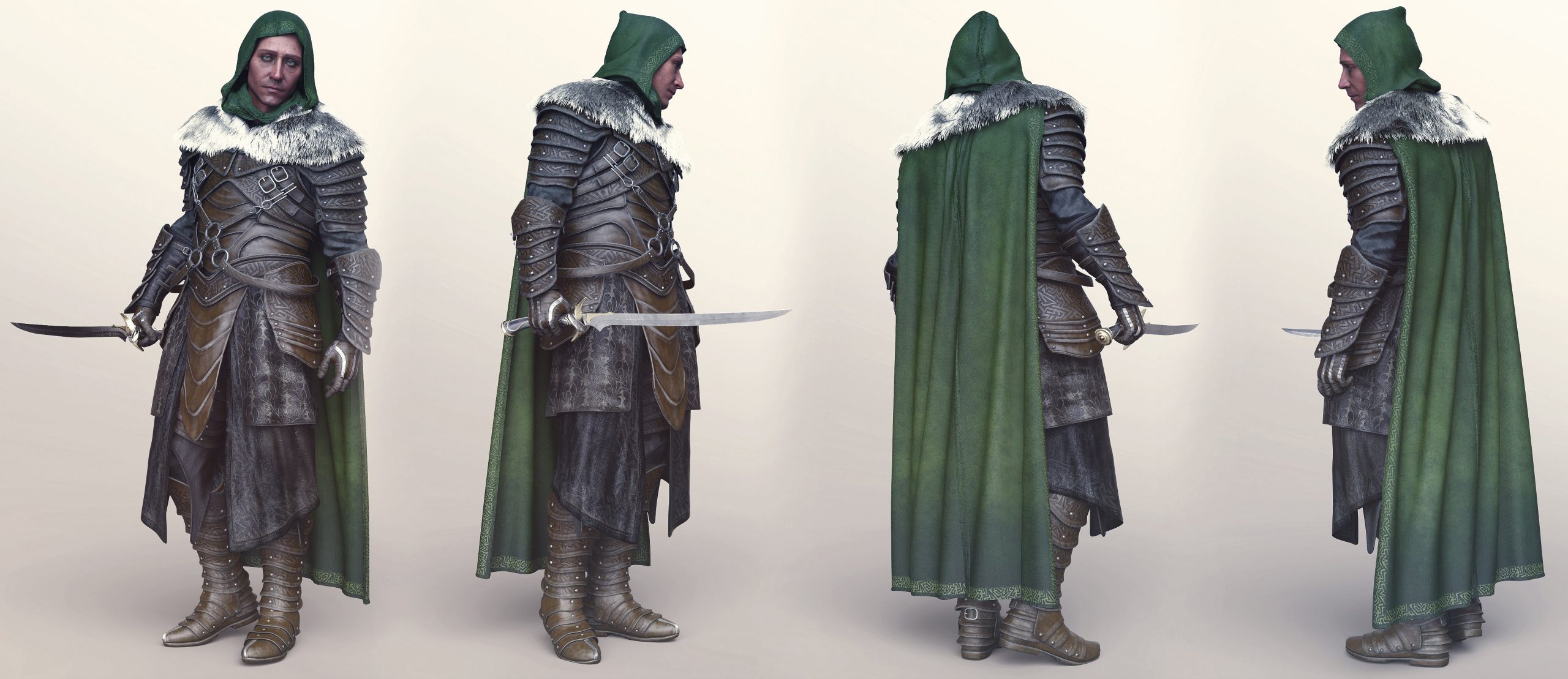 dForce Dark Swift Warrior for Genesis 9