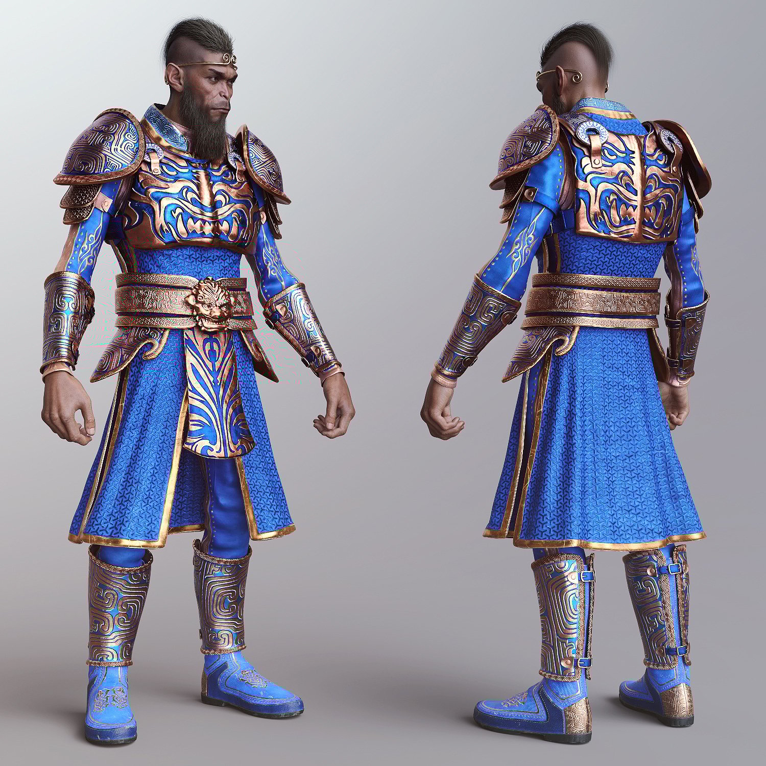 dForce Imperial King Armor Texture Add-On