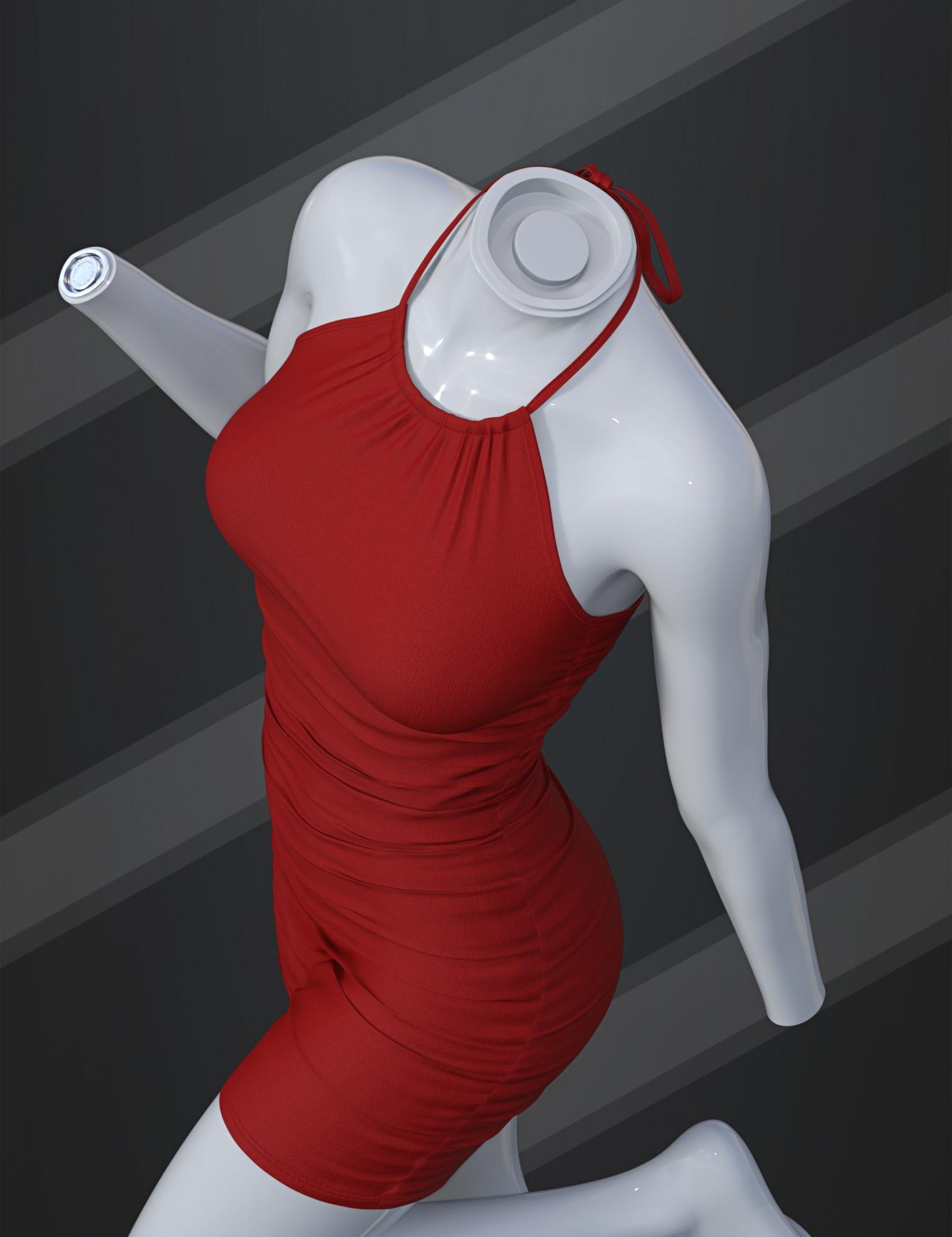 dForce SU Halter Sheath for Genesis 9, 8.1, and 8 Female dForce SU Halter Sheath for Genesis 9, 8.1, and 8 Female