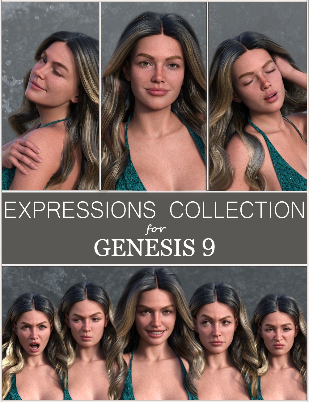 FG Expressions Collection for Genesis 9 FG Expressions Collection for Genesis 9