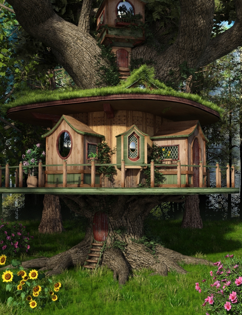 Magix TreeHouse and Wildflower Forest for Sky-Ray Worlds