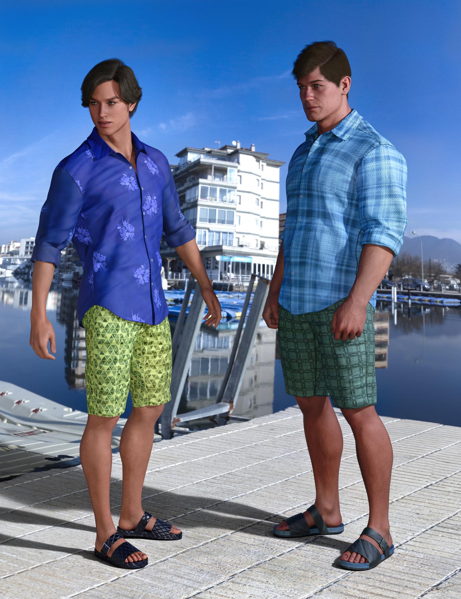 T-Pack HnC24 Mens Summer Outfit Texture Add-on