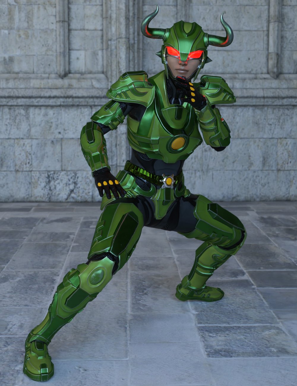 12 Constellation Warriors Series – Taurus for Genesis 8 and 8.1 Female