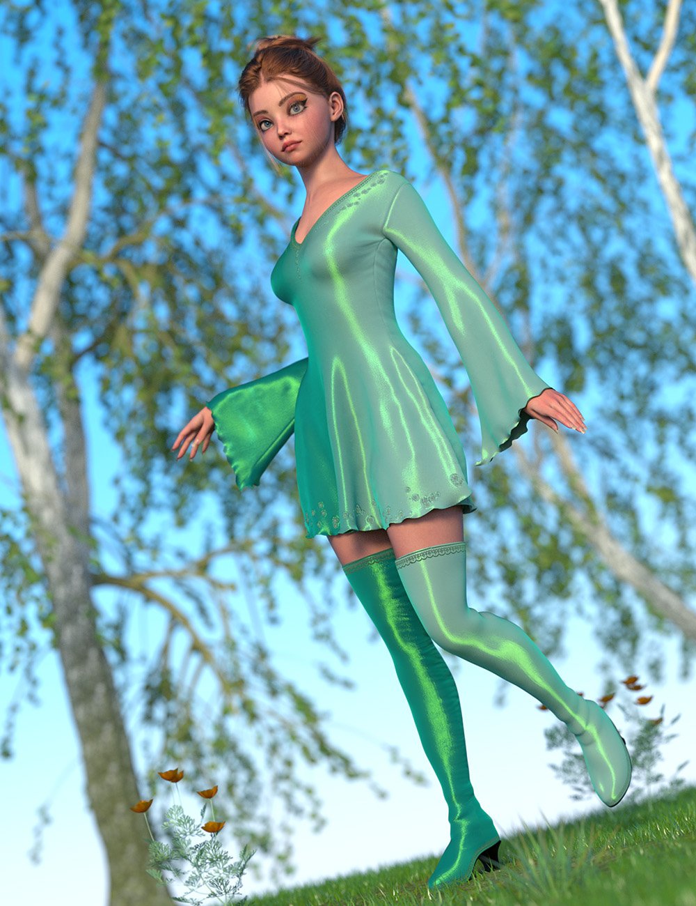 Whatever! Texture Add-On for dForce Fairy Flare Outfit Genesis 9 Whatever! Texture Add-On for dForce Fairy Flare Outfit Genesis 9