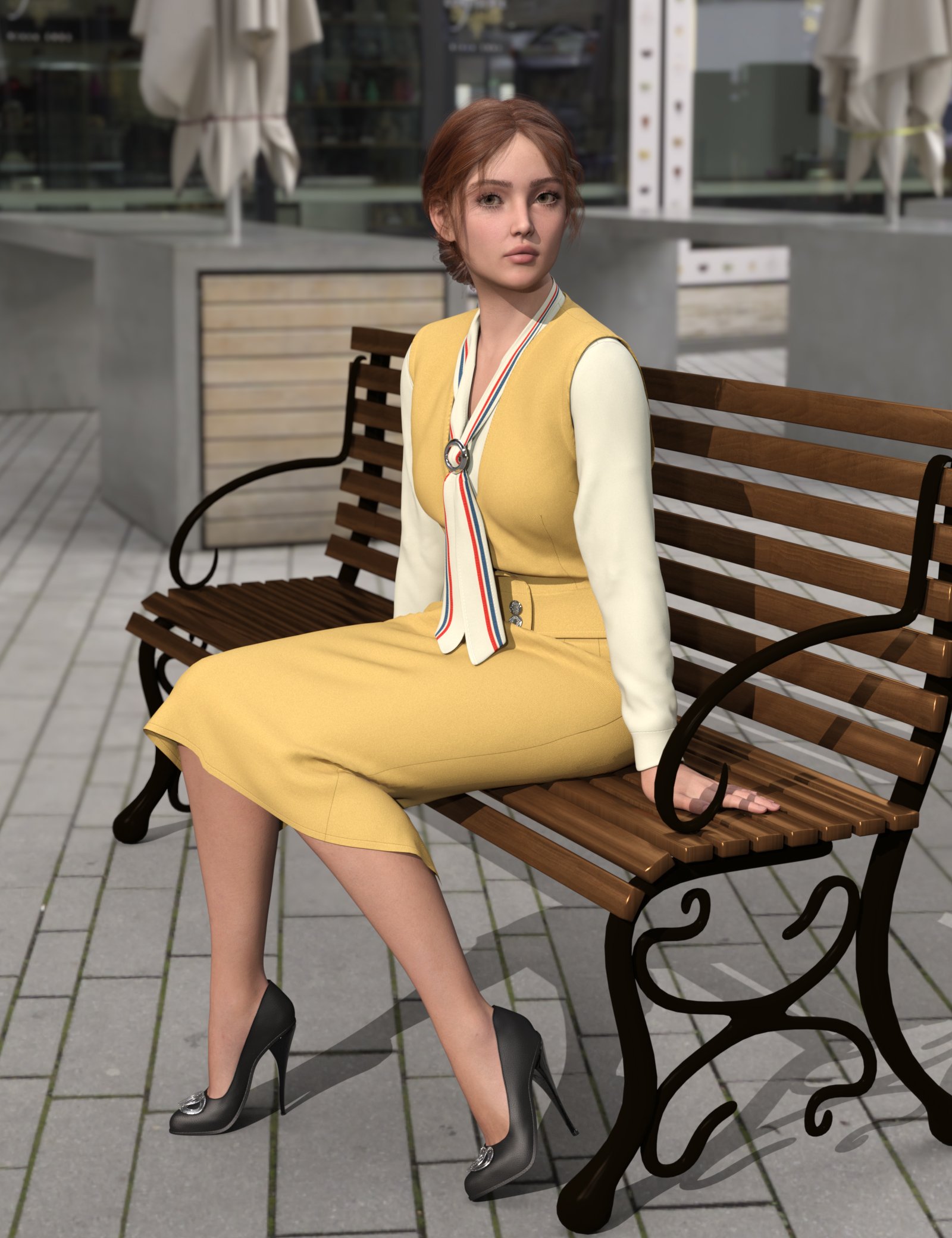 dForce MK Liz Business Suit for Genesis 9