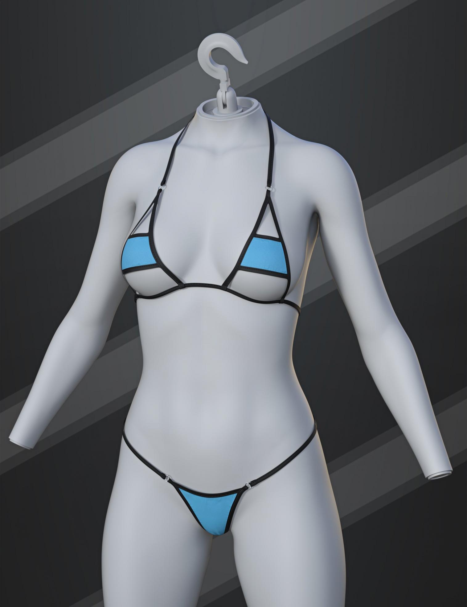 dForce SU Line Bikini for Genesis 9, 8.1, and 8 Female