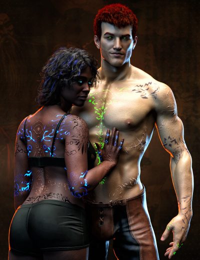 fpefantasyscarificationbodytattoosgeoshellforgenesis900maindaz3d1