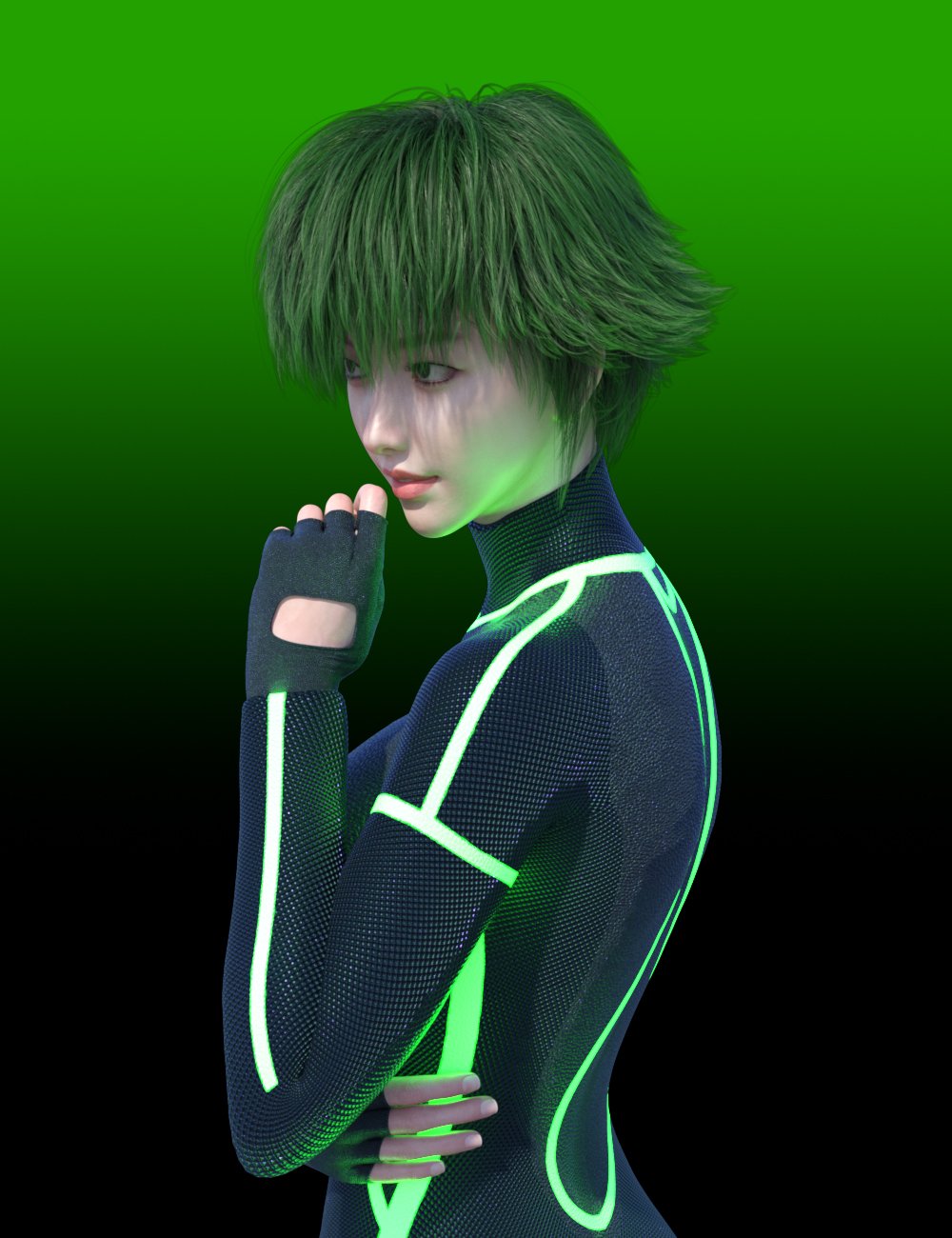 JL Stylized Short Cropped Hair for Genesis 8 and 8.1 Females