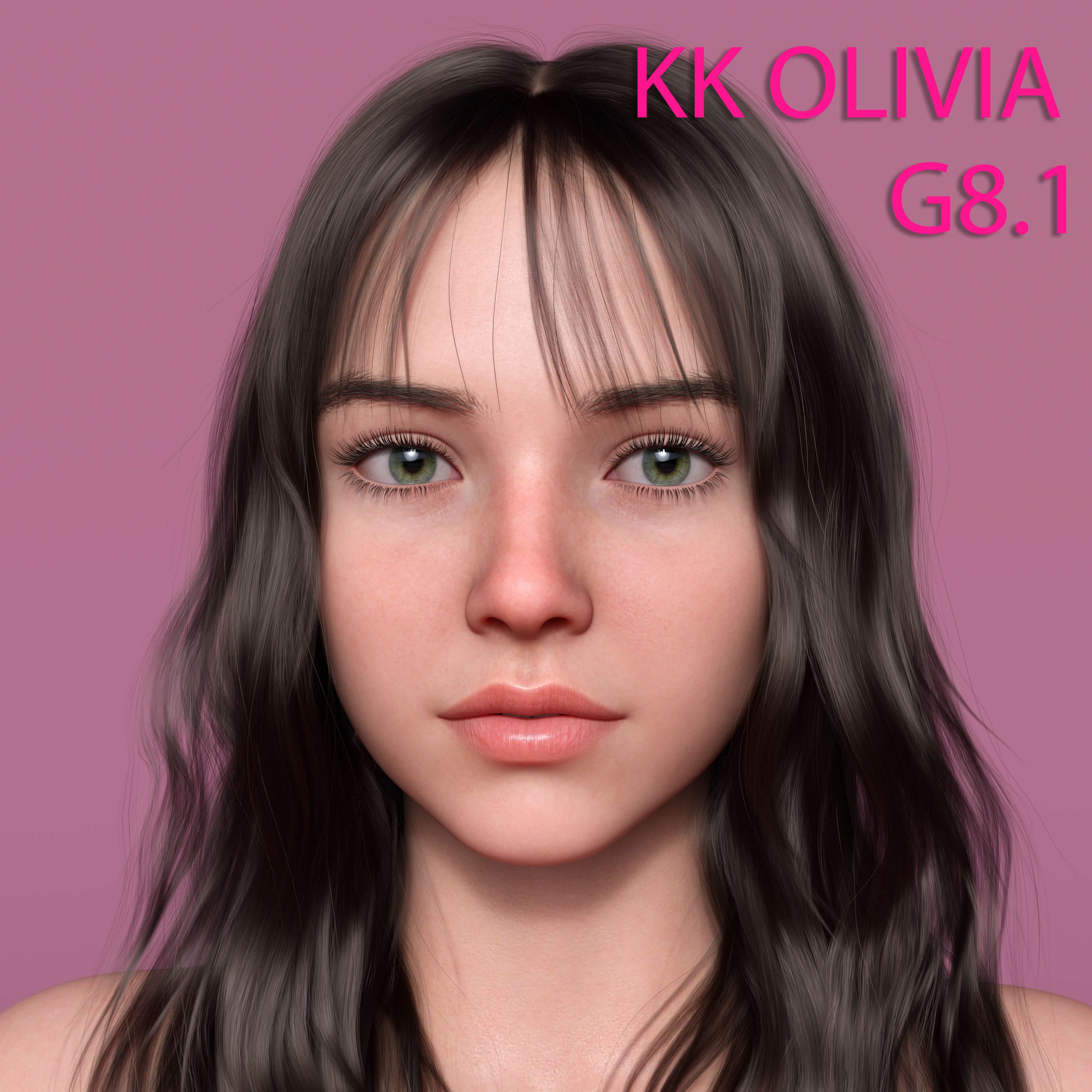 Kk Olivia Character for Genesis 8,8.1 Female