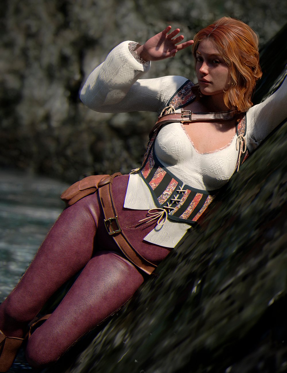 LA Pirate Outfit for Genesis 9 and 8 Female