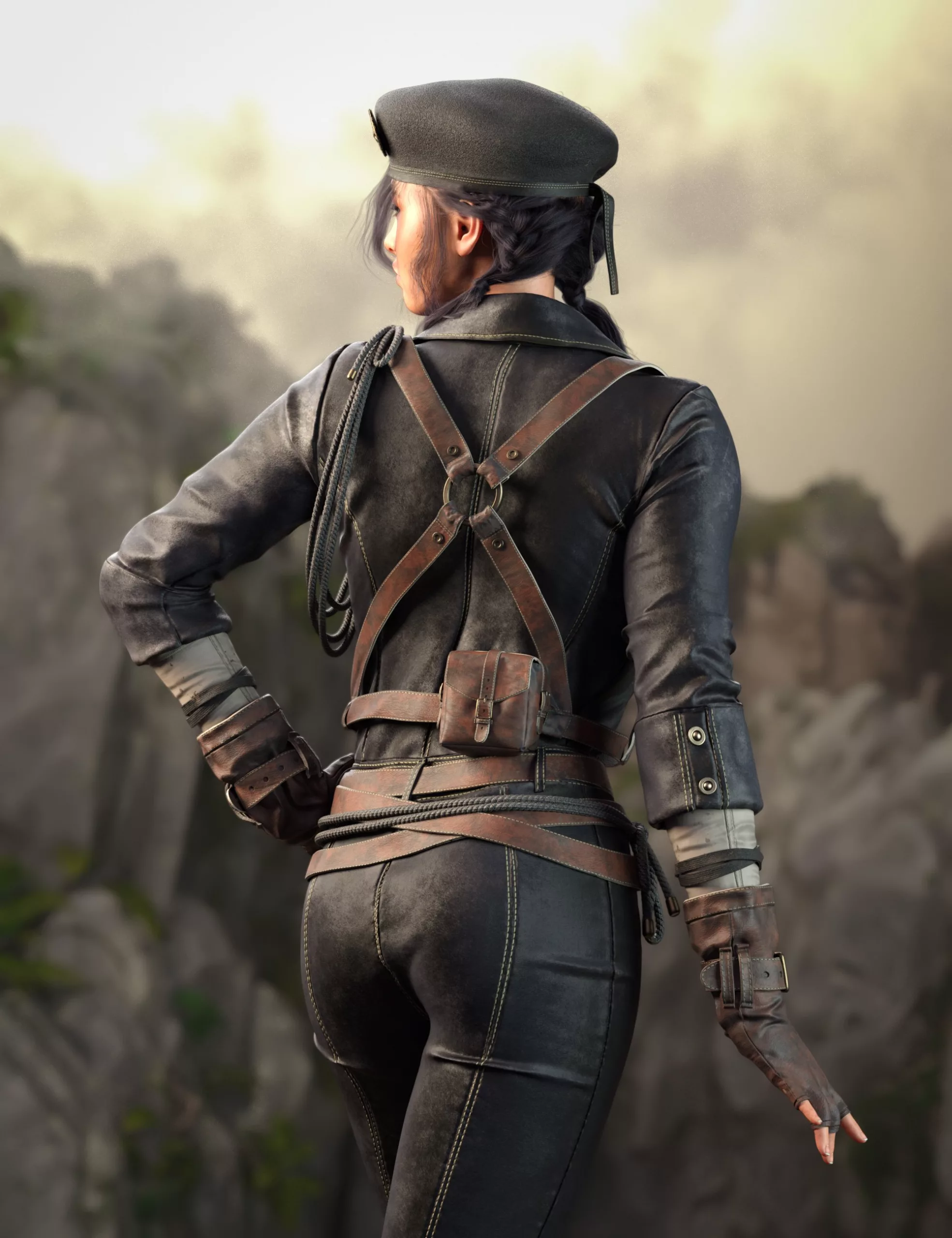 Militar Girl HD Outfit for Genesis 9