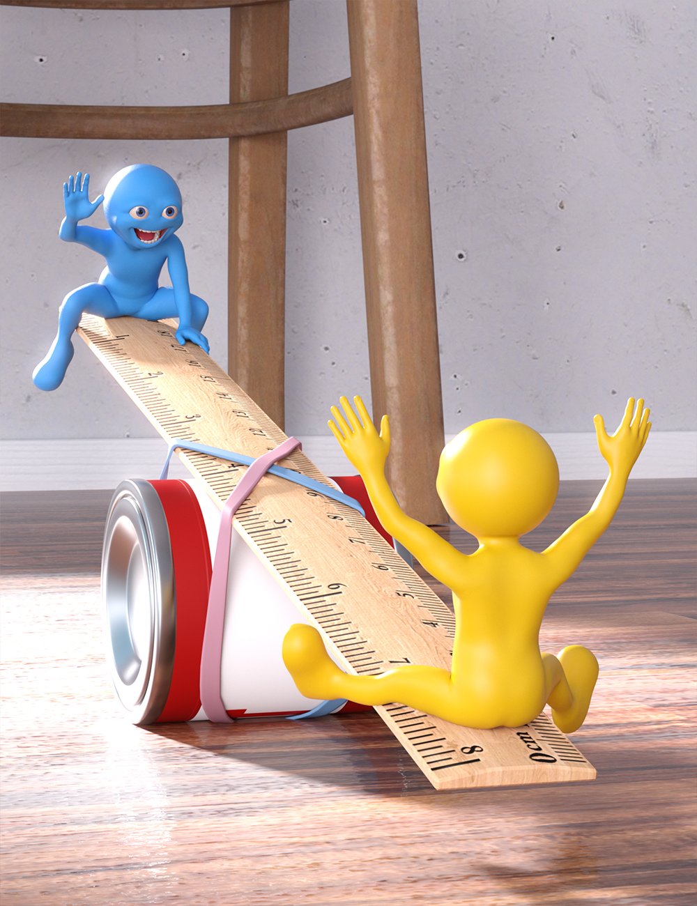 Oversized Props and Poses for Mister Bobble