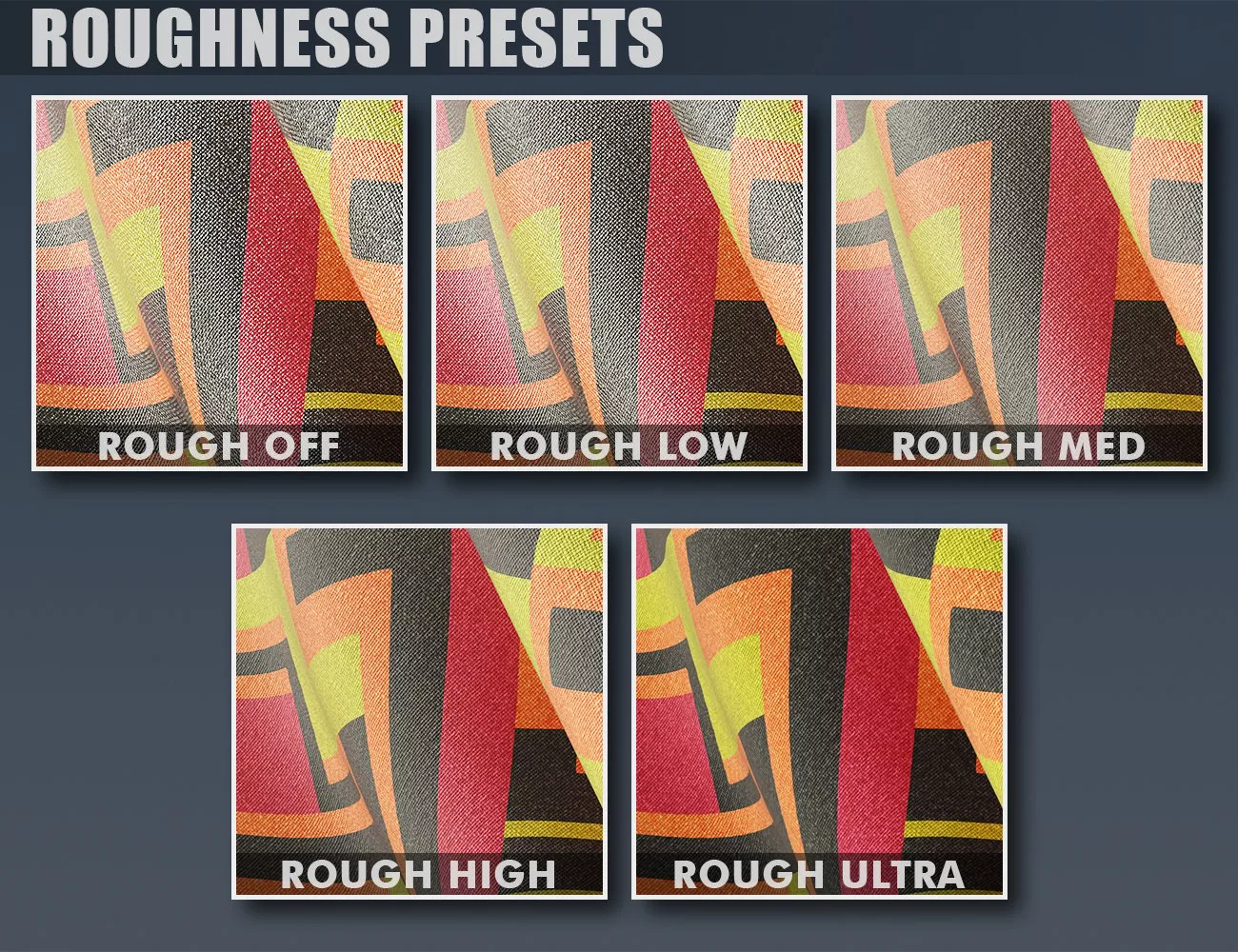 DD PBR Geometric Fabric Shaders for Iray