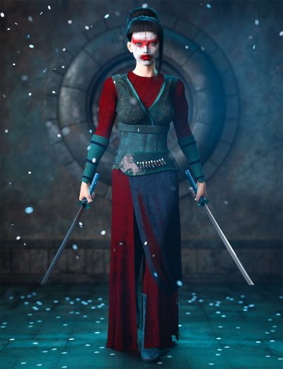 dforcesisterhoodoutfitpropsandmakeupforgenesis900maindaz3d