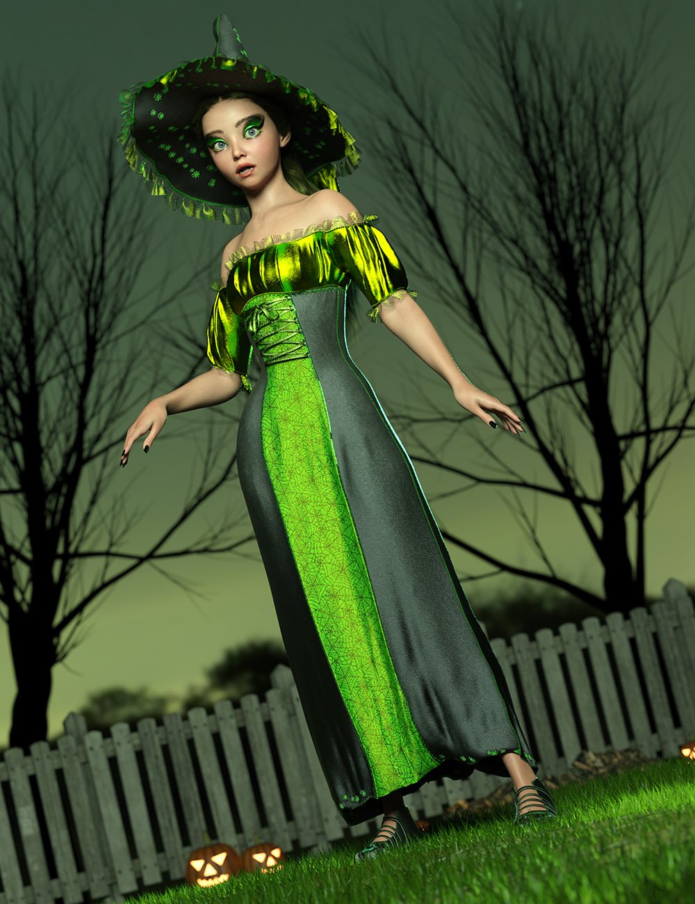 dForce Willow Whimsey Outfit for Genesis 9