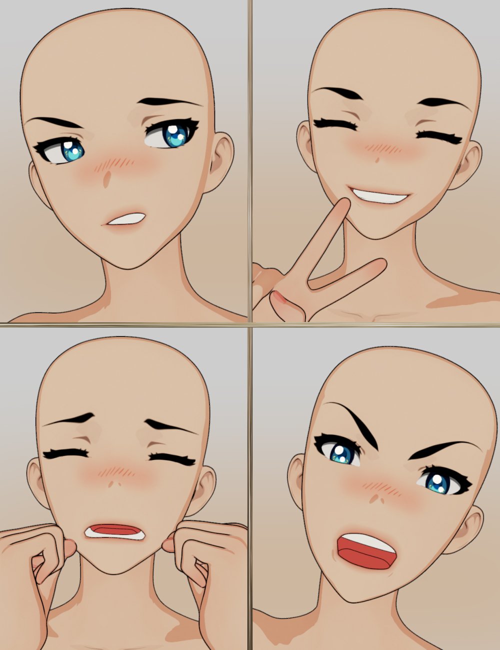 Genesis 9 Anime Base Expressions